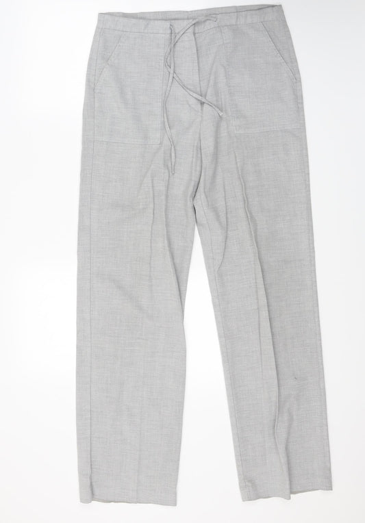 For Women Womens Grey   Trousers  Size 12 L29 in