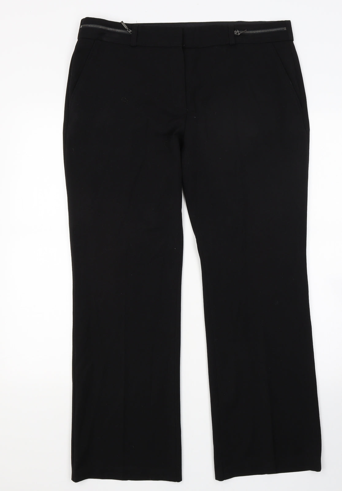 Marks and Spencer Womens Black   Trousers  Size 14 L25 in
