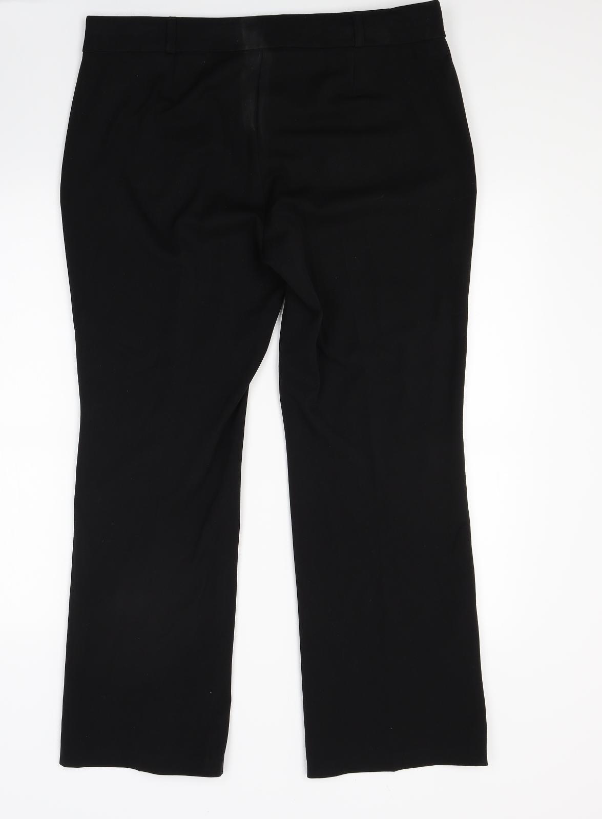 Marks and Spencer Womens Black   Trousers  Size 14 L25 in