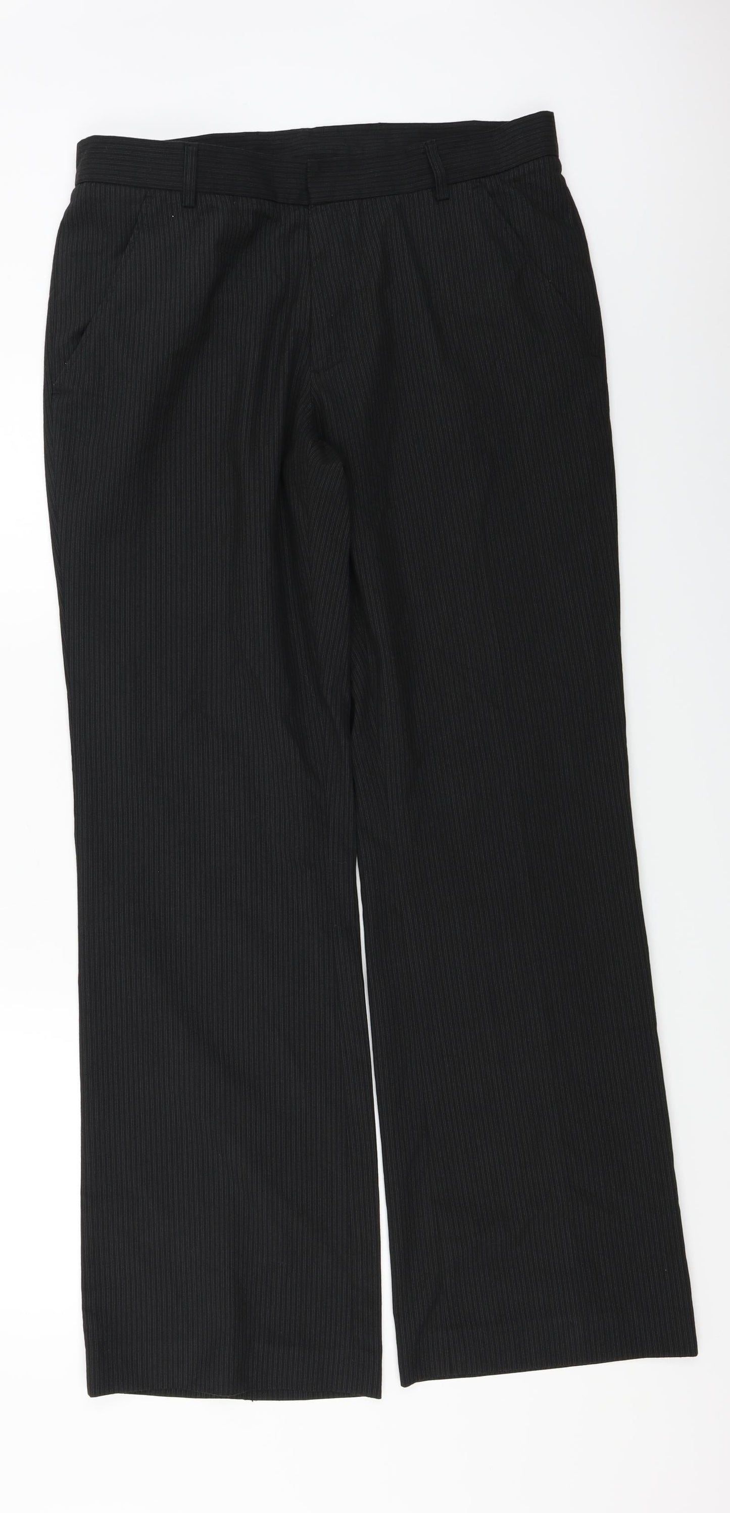 Preworn  Womens Black   Trousers  Size 32 in L31 in