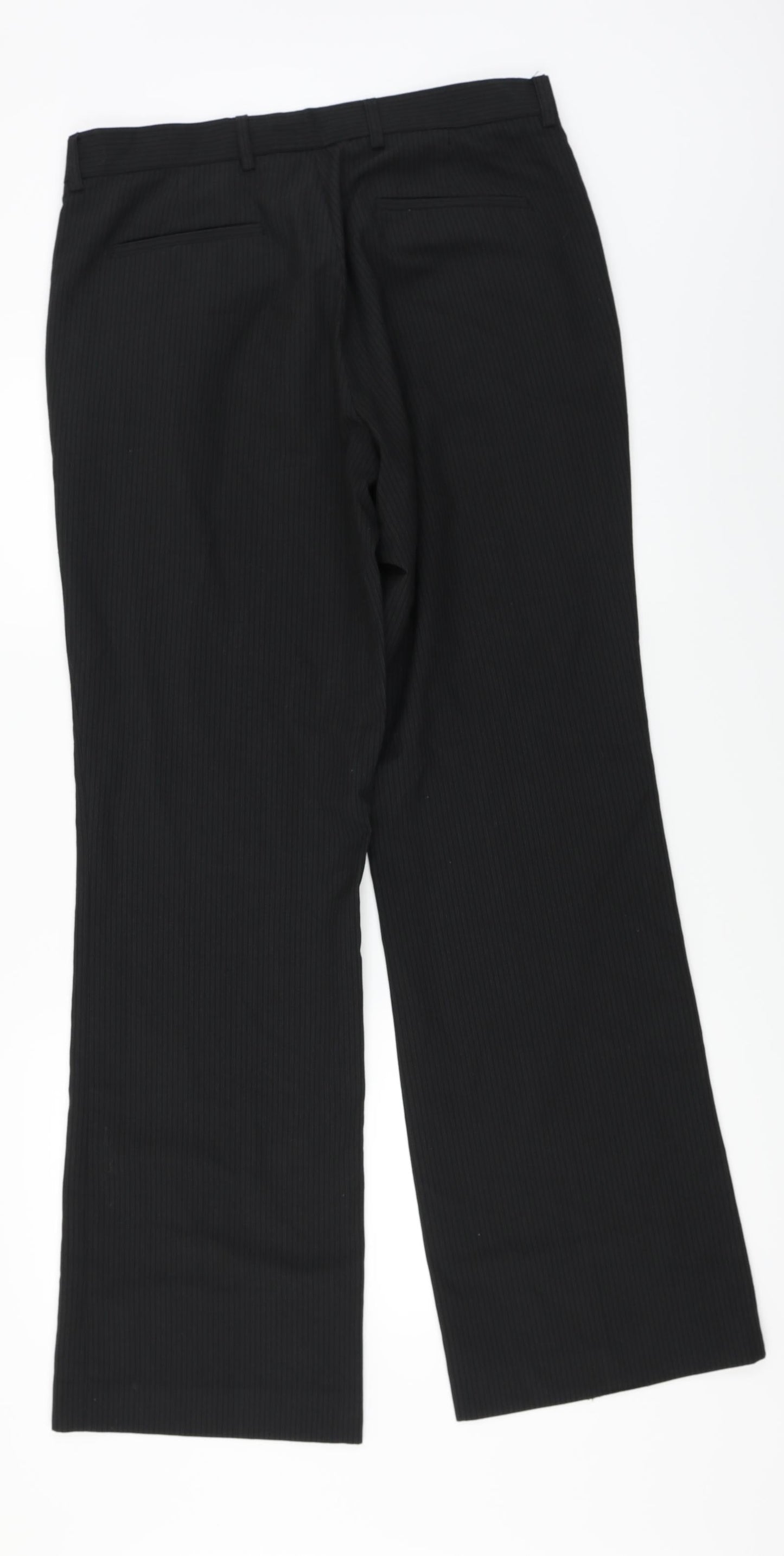 Preworn  Womens Black   Trousers  Size 32 in L31 in