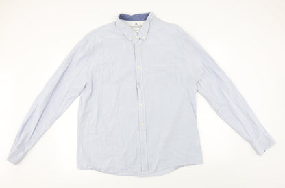 Easy  Womens Blue   Basic Button-Up Size XL