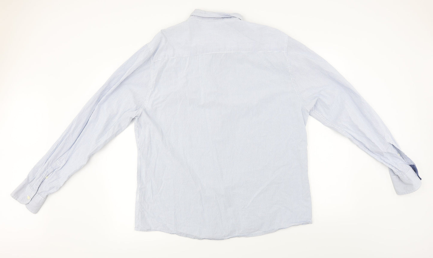 Easy  Womens Blue   Basic Button-Up Size XL