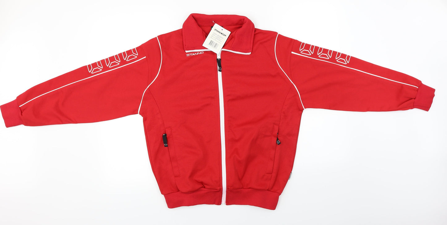 Stanno.com  Mens Red   Full Zip Jumper Size S