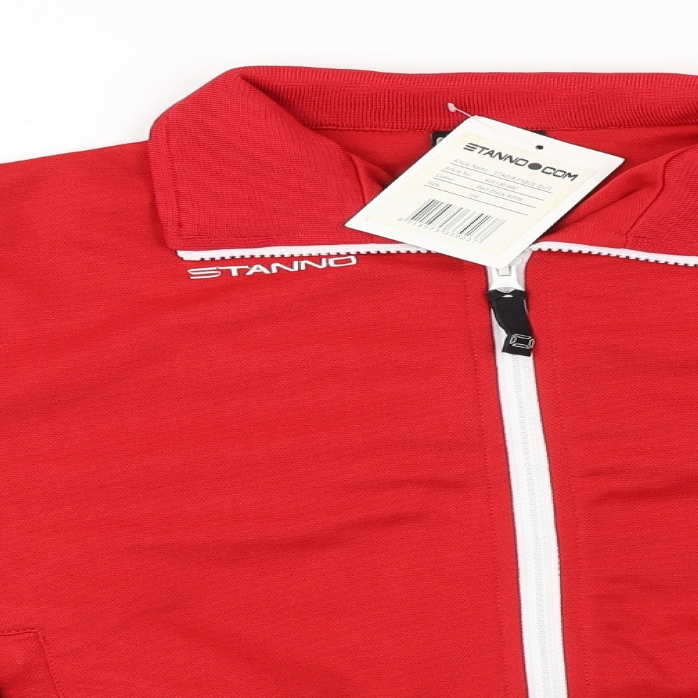 Stanno.com  Mens Red   Full Zip Jumper Size S