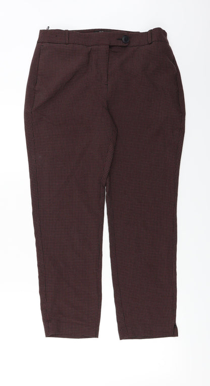 Next  Womens Red   Trousers  Size 12 L23 in
