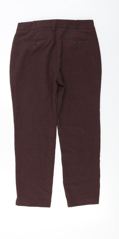 Next  Womens Red   Trousers  Size 12 L23 in
