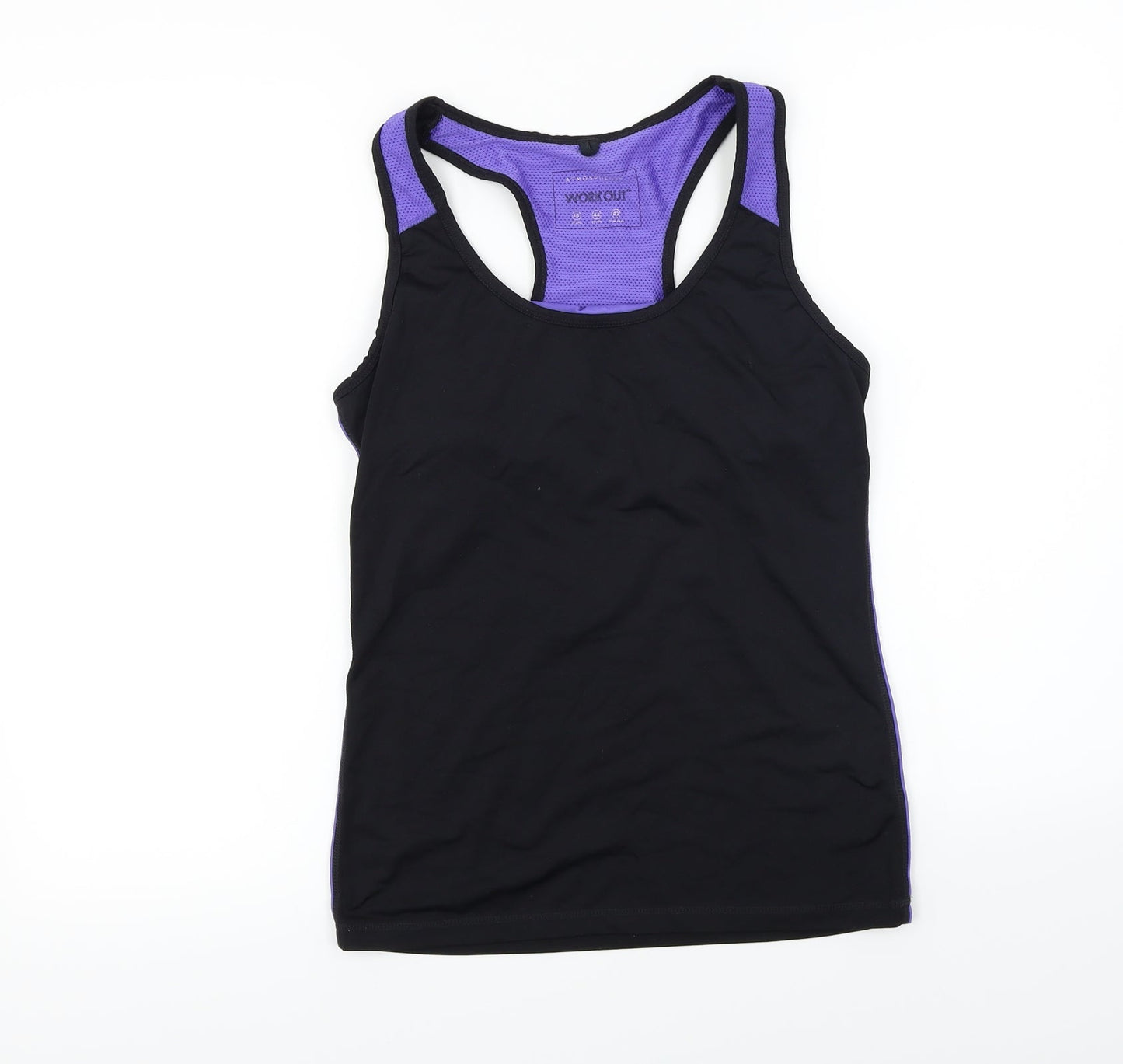 WORKOUT  Womens Black   Basic T-Shirt Size 16