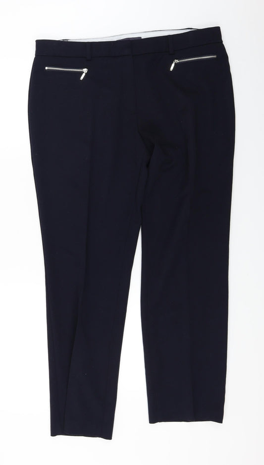 Marks and Spencer  Womens Blue   Trousers  Size 16 L26 in