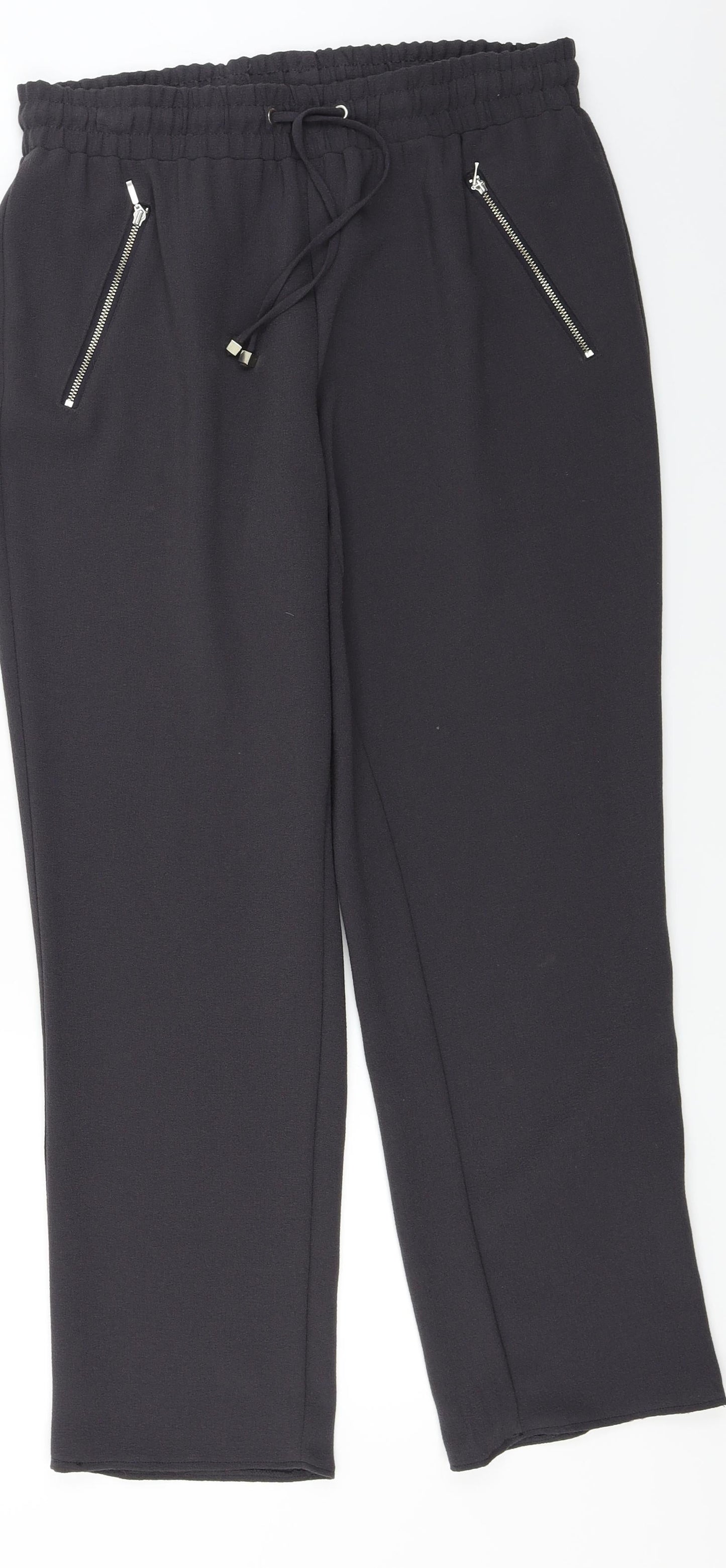 Papaya  Womens Grey   Trousers  Size 12 L25 in