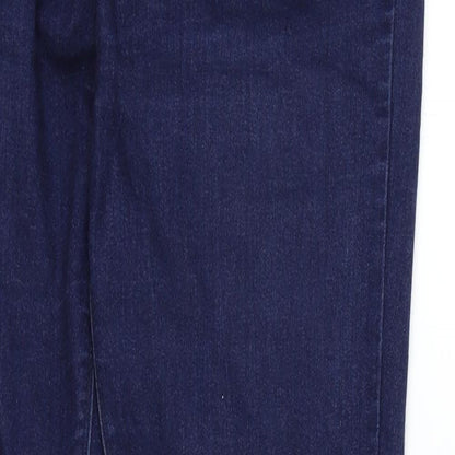 Denim & Co. Womens Blue   Trousers  Size 12 L29 in
