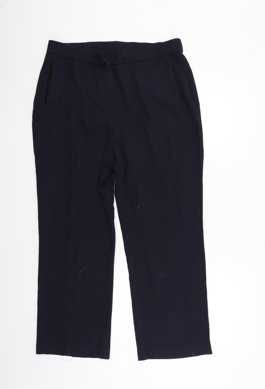 MAGI Womens Blue   Trousers  Size 18 L26 in