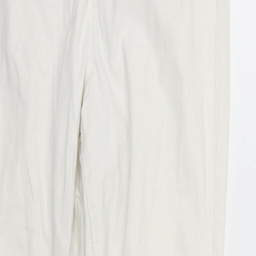 deniem & co Womens White   Trousers  Size 10 L27 in
