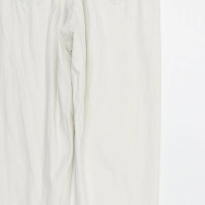 Denim & Co. Womens White   Trousers  Size 10 L27 in