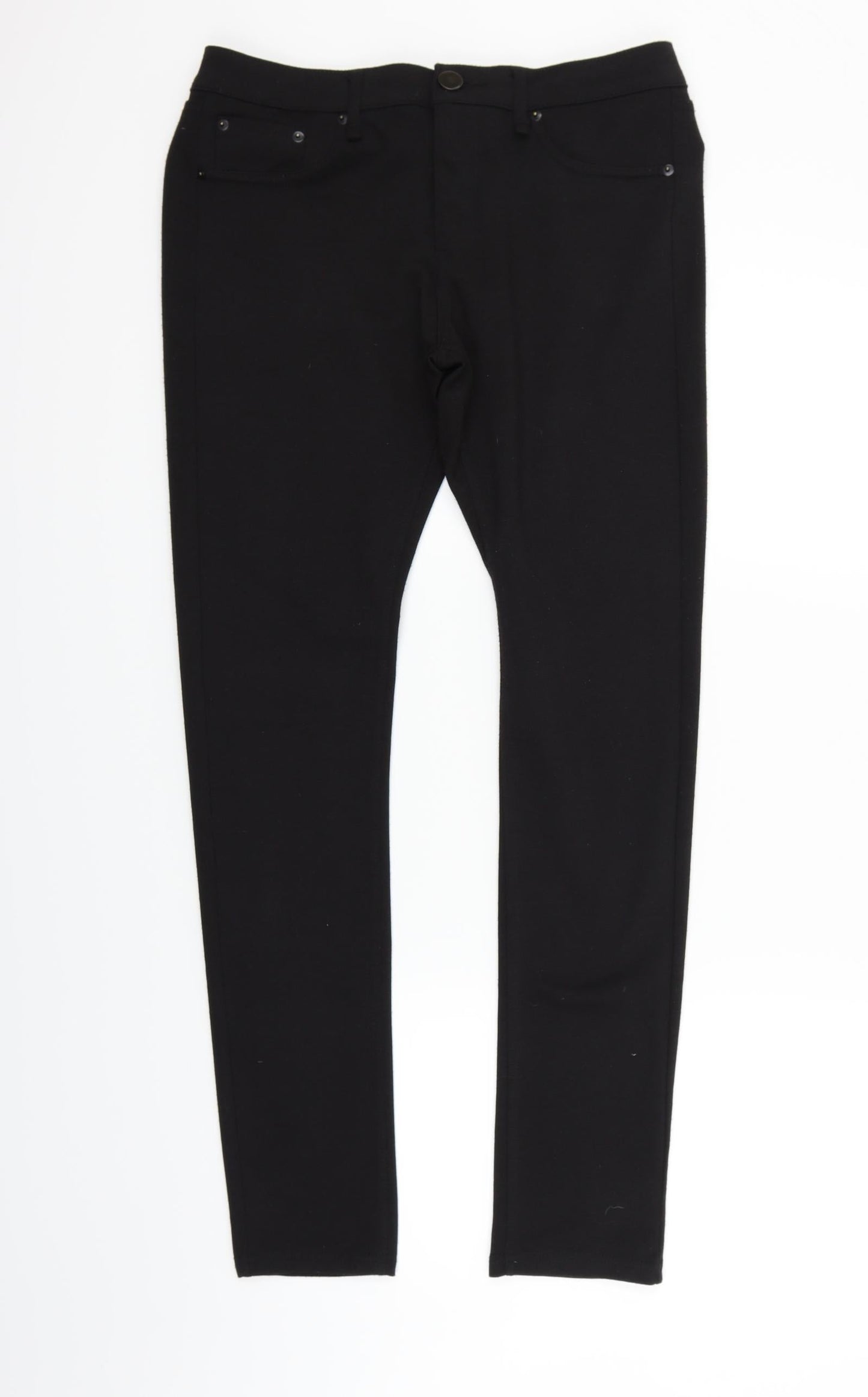 deniem & co Womens Black   Trousers  Size 14 L28 in
