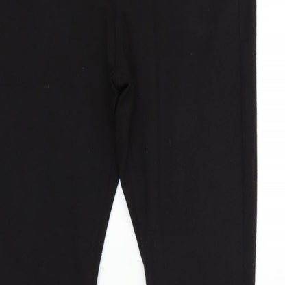 Denim & Co. Womens Black   Trousers  Size 14 L28 in