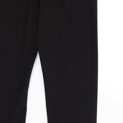 Denim & Co. Womens Black   Trousers  Size 14 L28 in