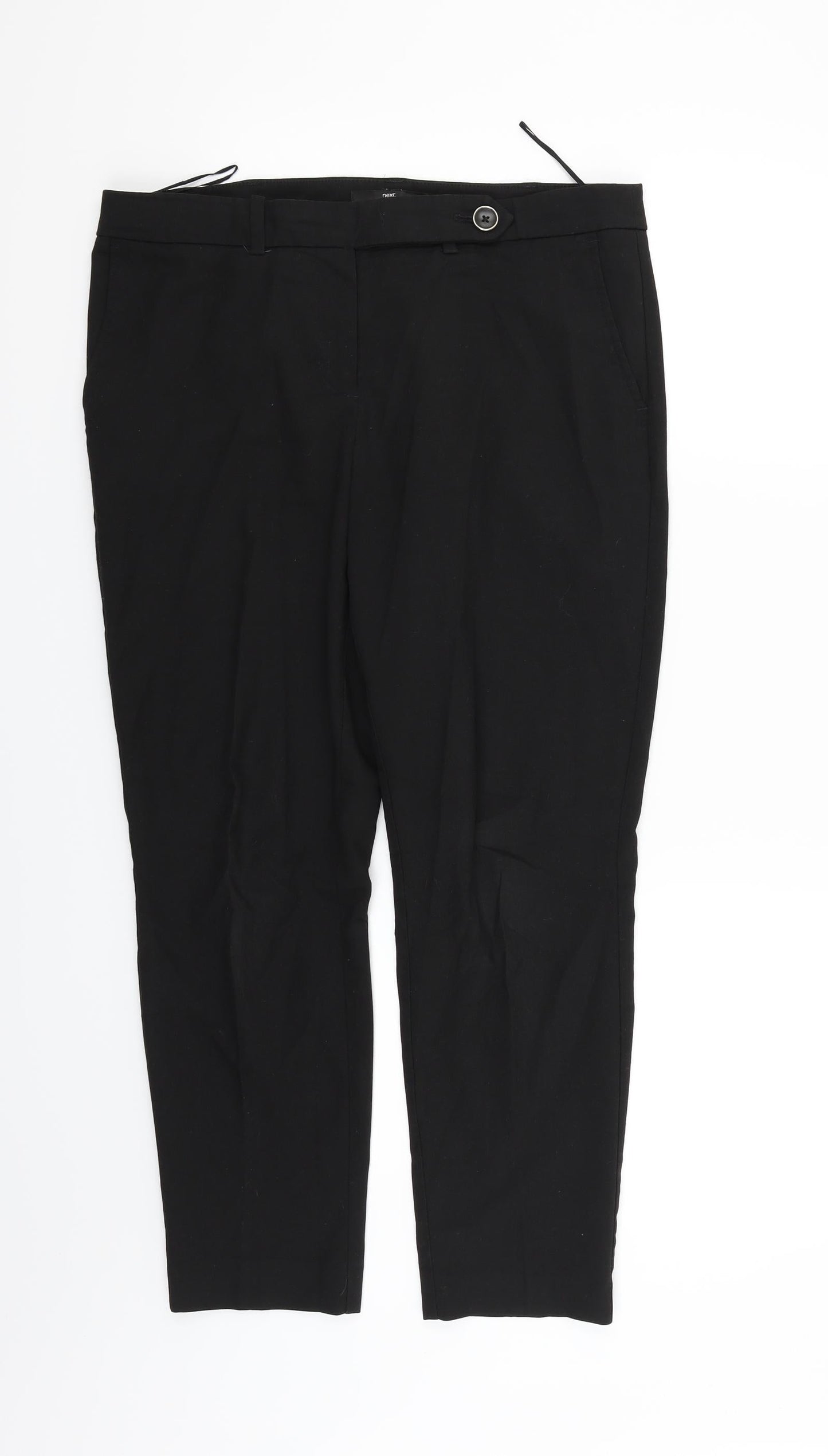 NEXT Womens Black   Trousers  Size 10 L24 in
