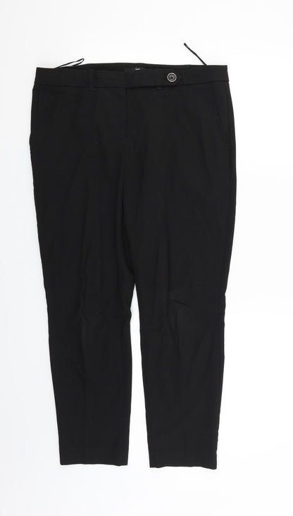 Next Womens Black   Trousers  Size 10 L24 in