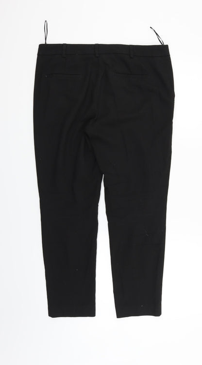 Next Womens Black   Trousers  Size 10 L24 in