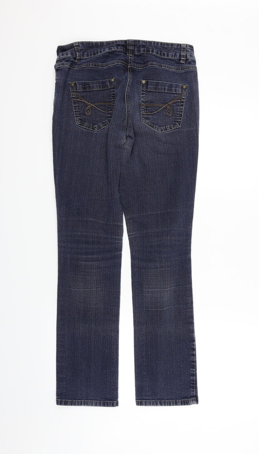 Debehams Womens Blue   Trousers  Size 12 L28 in