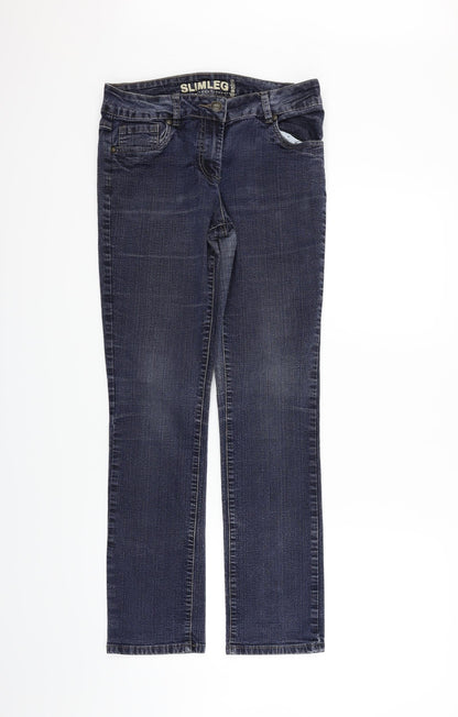 Preloved Debehams Womens Blue   Trousers  Size 12 L28 in - Back