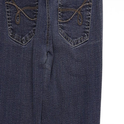 Preloved Debehams Womens Blue   Trousers  Size 12 L28 in - Detail