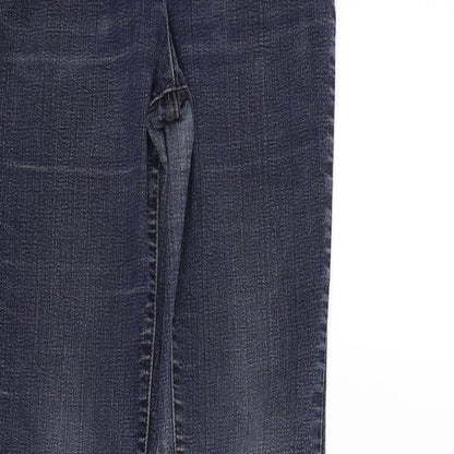 Preloved Debehams Womens Blue   Trousers  Size 12 L28 in - Label