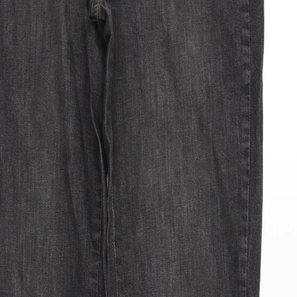 Papaya Womens Black   Trousers  Size 12 L29 in