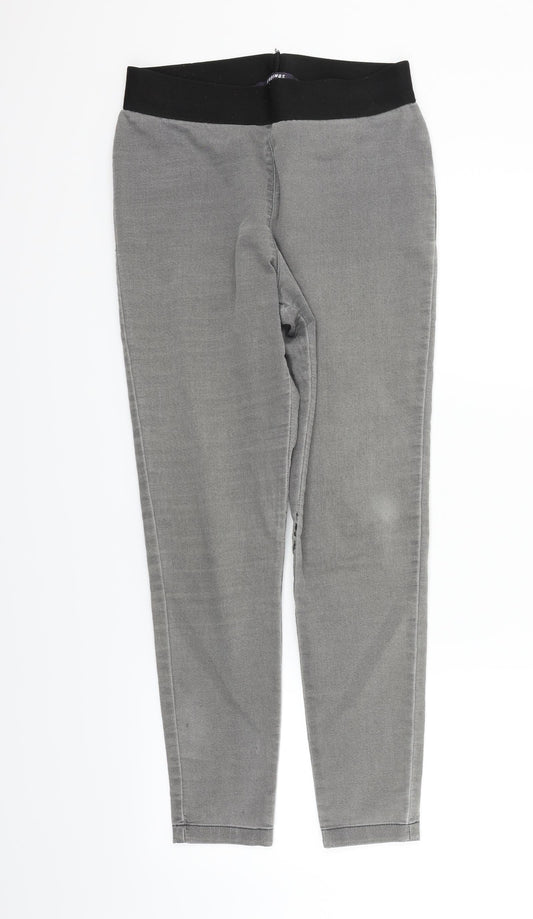 Marks and Spencer Womens Grey   Jegging Trousers Size 10 L26 in