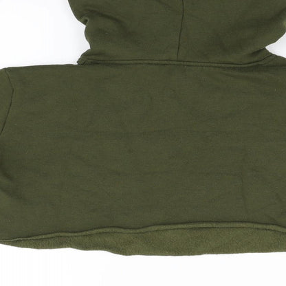 Preloved New Look Girls Green   Pullover Hoodie Size 9 Years - Label