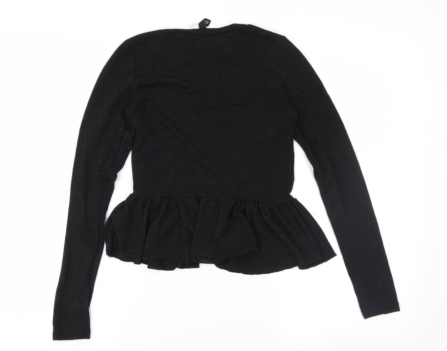 Divided Womens Black  Knit Basic Blouse Size XS