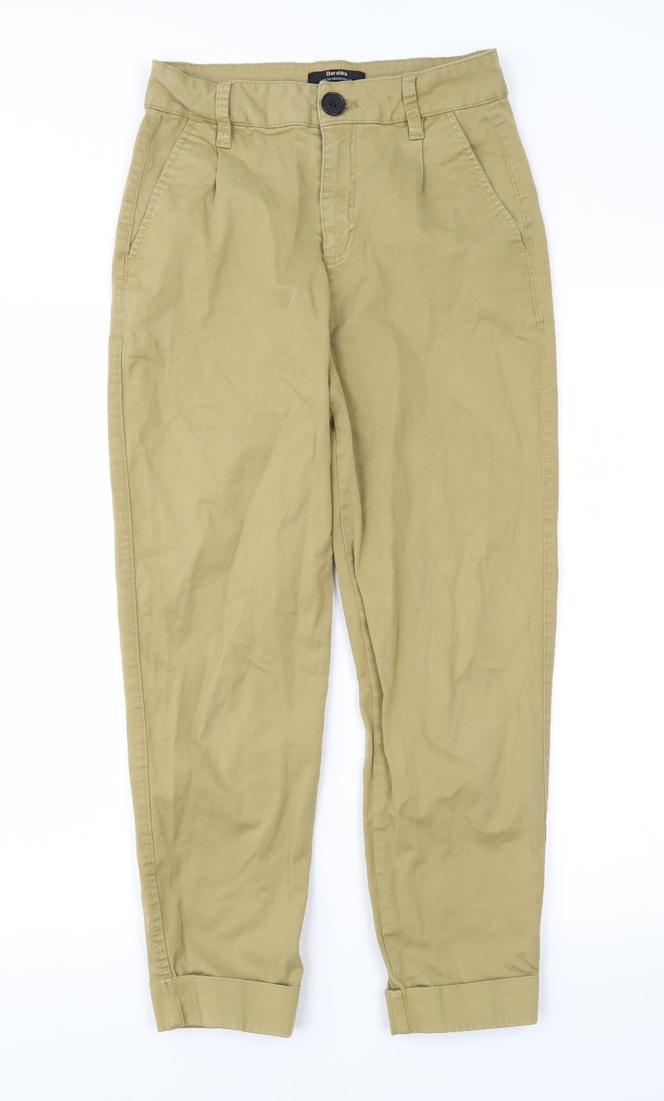 Bershka Womens Brown   Chino Trousers Size 6 L23 in
