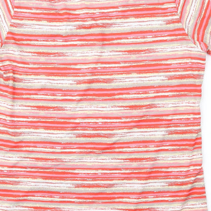 Preloved Alexara Womens Pink Geometric  Basic Blouse Size 16 - Label