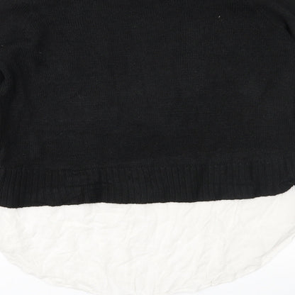 Preloved Divided Womens Black  Knit Pullover Jumper Size XS - Label