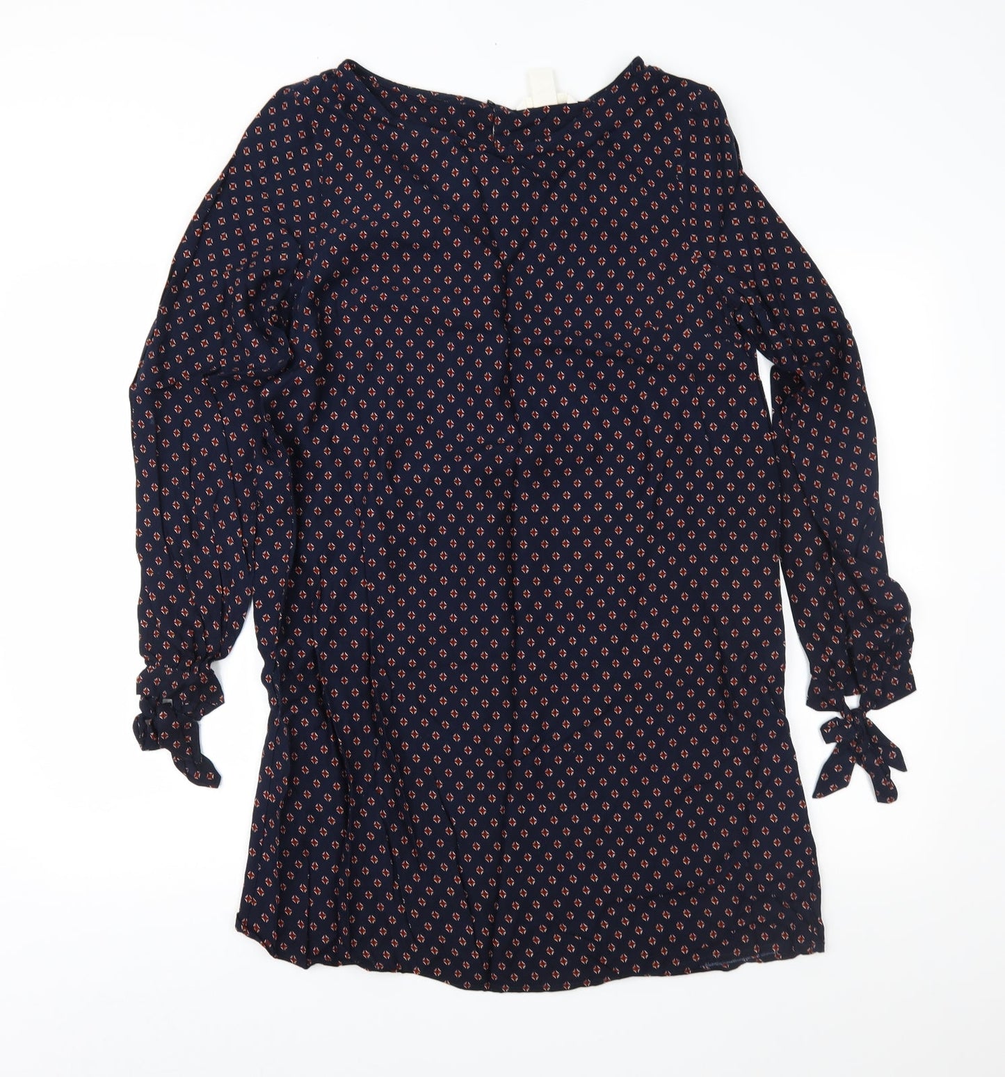 H&M Womens Blue Geometric  Shift  Size 12