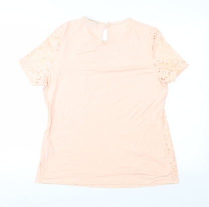Dorothy Perkins Womens Pink   Basic T-Shirt Size 16