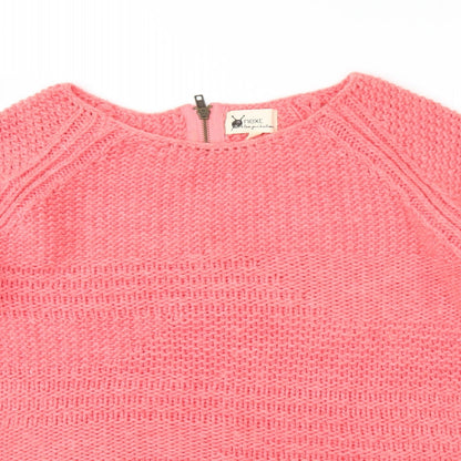 Preloved NEXT Womens Pink  Knit Pullover Jumper Size M - Detail