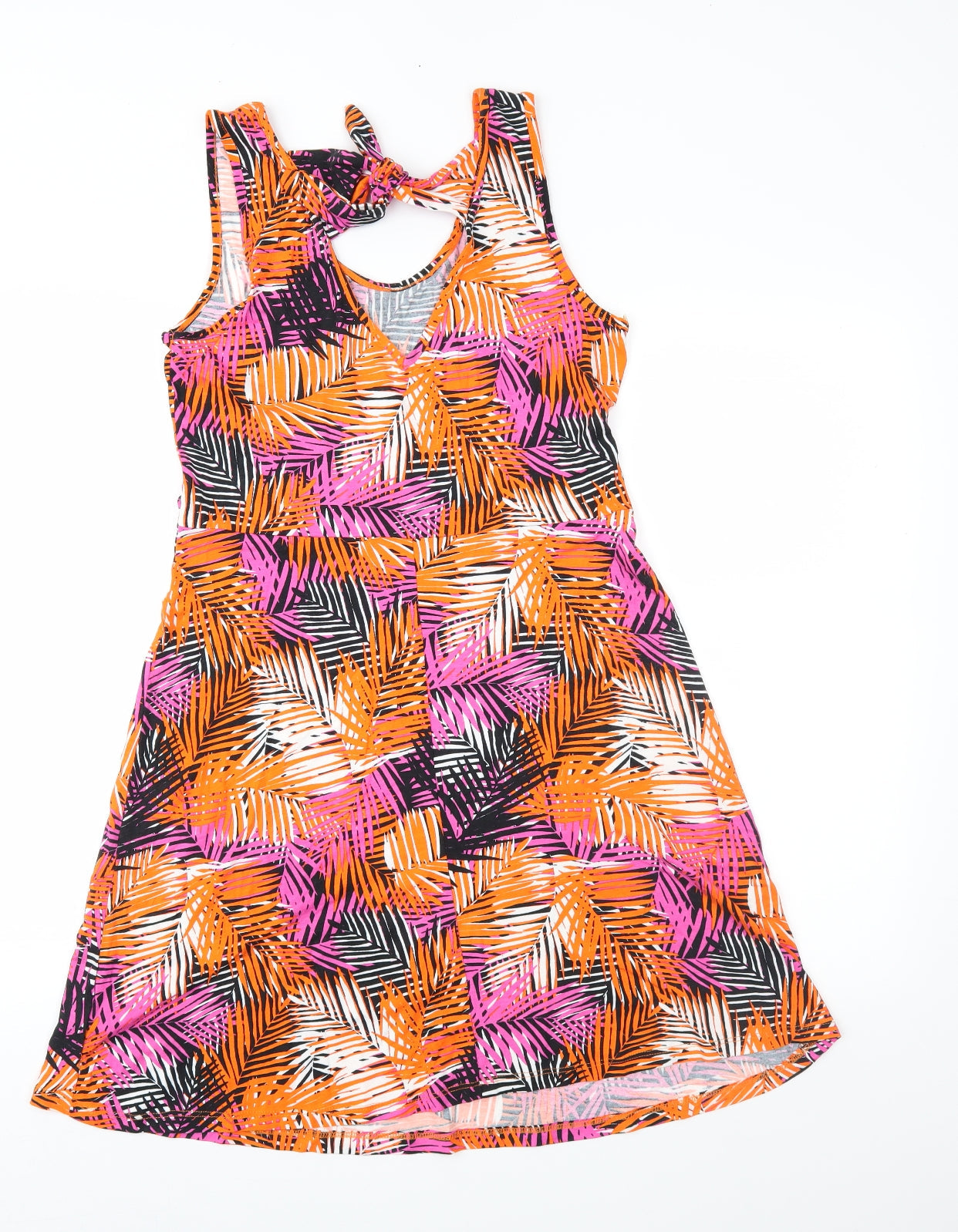 George Womens Multicoloured Geometric Jersey Fit & Flare  Size S