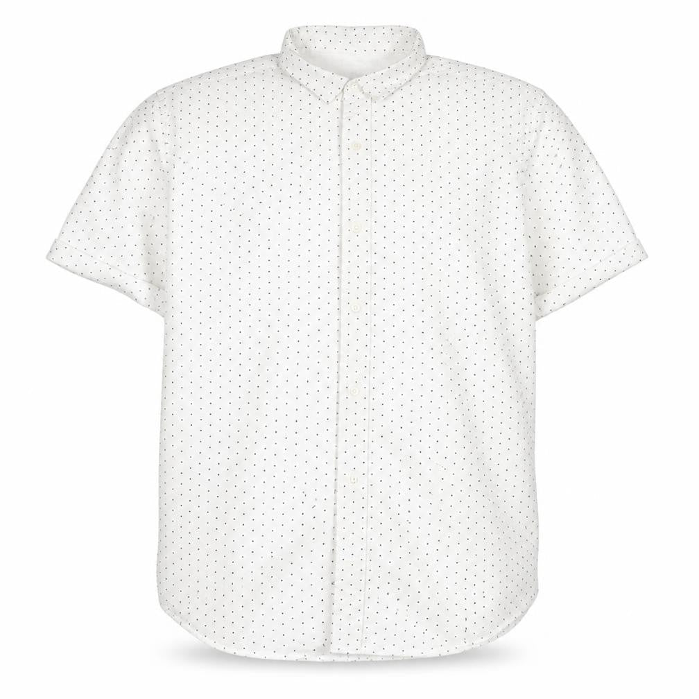 ONLY & SONS Mens White Polka Dot   Button-Up Size XL