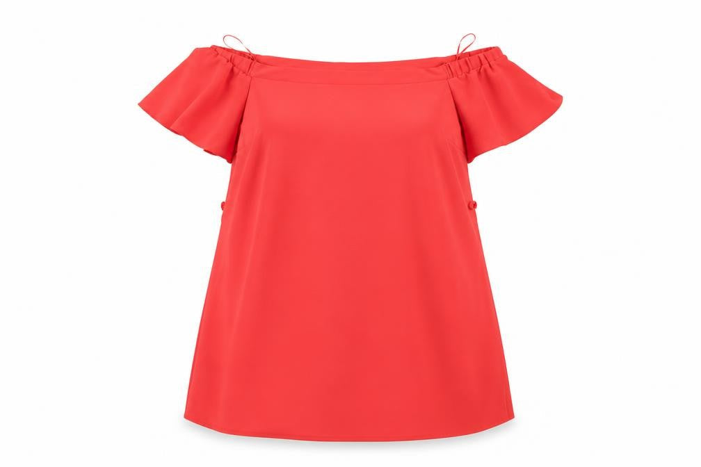 F&F Womens Red Batik  A-Line  Size 16