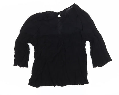 Zara Womens Black   Basic Blouse Size L
