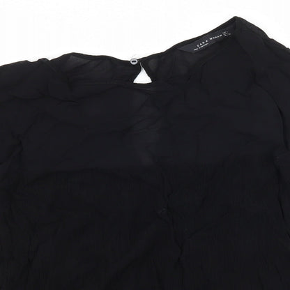 Zara Womens Black   Basic Blouse Size L