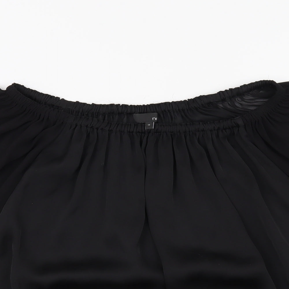 NEXT Womens Black   Basic Blouse Size 10