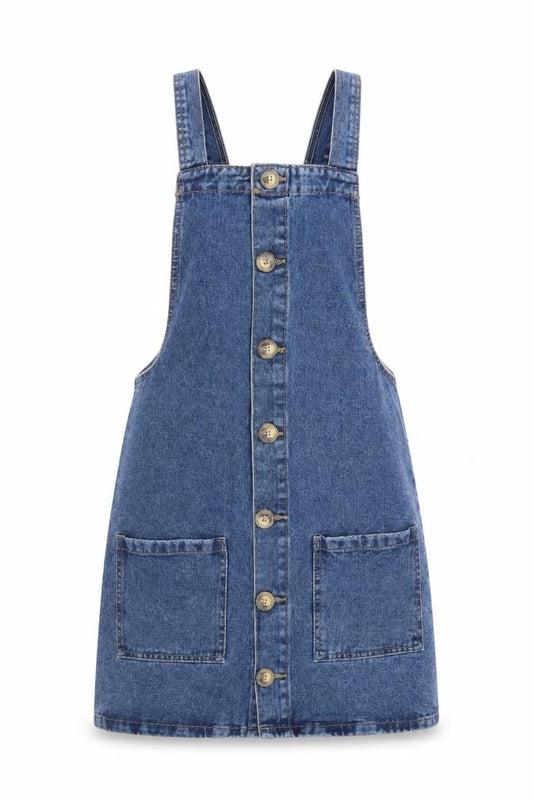 Denim CO Womens Blue   Pinafore/Dungaree Dress  Size 6