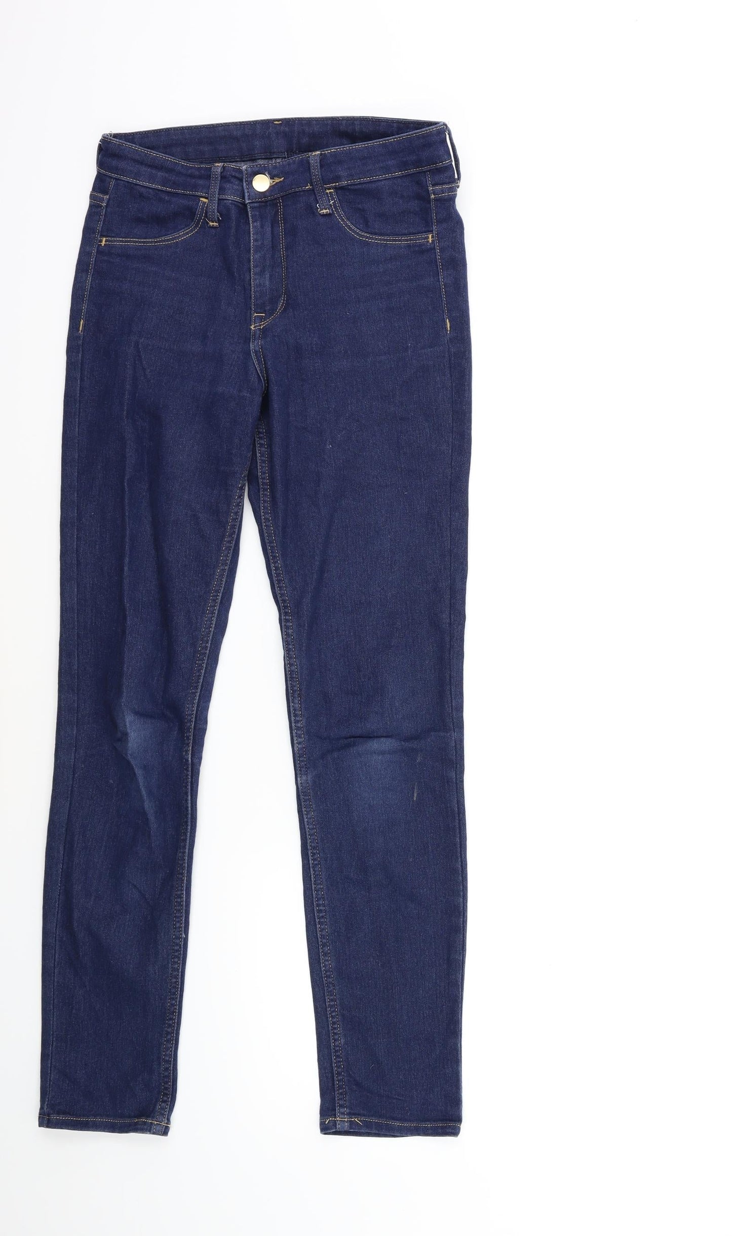H&M Womens Blue  Denim Skinny Jeans Size 26 in L28 in