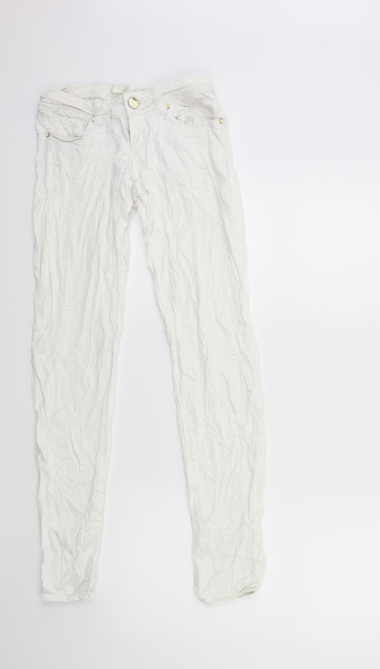 G CAUSE JEANS Womens White  Denim Skinny Jeans Size 25 in L30 in