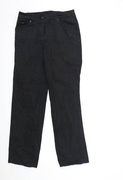 Preloved Gerry Weber Womens Black   Cargo Trousers Size 12 L31 in - Front