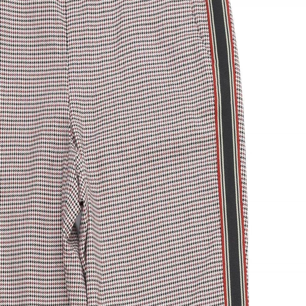 Primark Womens Red Check  Trousers  Size 8 L25 in