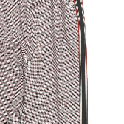 Primark Womens Red Check  Trousers  Size 8 L25 in